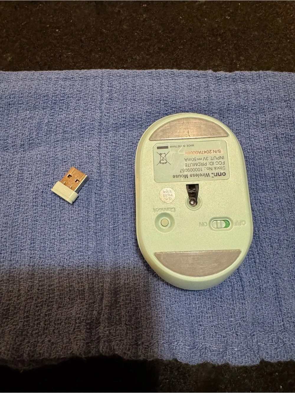 NEW Wireless Optical Computer Mouse with USB Receiver - Mint Green - Picture 7 of 8